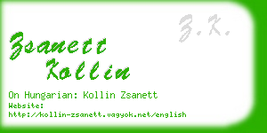 zsanett kollin business card